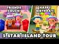 Celebrating a Birthday on this 5 Star Island! Animal Crossing New Horizons Island Tour!