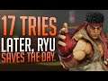 Daily FGC: Street Fighter V Moments: 17 tries later, Ryu saves the day.