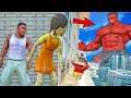 Franklin and Shinchan & Pinchan play HIDE AND KILL with Squid Game Doll In GTA 5