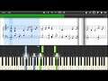 Halo - Halo Bandung - Synthesia Sheet Music Piano Tutorial [4K 60 fps]