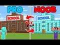 Minecraft NOOB vs. PRO : BUILDING SCHOOL in Minecraft (Compilation)