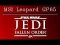 MSI GP65 (2020) - Star Wars Jedi Fallen Order gaming benchmark test Intel i7-10750H, Nvidia RTX 2070