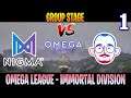 Nigma vs 5Men Game 1 | Bo3 | Groupstage OMEGA League Immortal Division | DOTA 2 LIVE