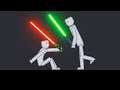 People Fight With Lightsabers In People Playground