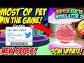 🐾 PET RANCH SIMULATOR 2 - THE MOST OP PET IN THE GAME! - 50M UPDATE PART 2 - 4 NEW CODES!