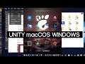 Unity, macOS e Windows - GNOME Layout Manager