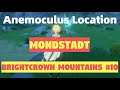 Anemoculus [#304] Location Mondstadt: Brightcrown Mountains #10 - Genshin Impact