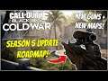 Cold War Warzone Season 5 Roadmap! NEW DLC WEAPONS, New Maps + More! (EM2, Tec 9, Marshall)