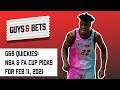 Guys & Bets Quickies: Two NBA Picks and an FA Cup Pick for February 11, 2021
