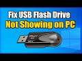 How to FIX USB DRIVE not showing up Windows 10 (Easy Method)