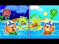 Lion Family🌞 No No Wear Your Life Jacket to Be Safe | Learn Safety Tips for Kids | Cartoon for Kids