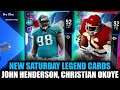 NEW LEGEND CARDS! JOHN HENDERSON, AND CHRISTIAN OKOYE! BEST DT, FB! | MADDEN 20 ULTIMATE TEAM