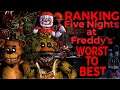 Ranking All FNAF Games From WORST To BEST (Top 8 Mainline Five Nights At Freddys Games)