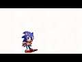 Sonic does the super peelout! (Sprite test)
