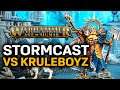 STORMCAST ETERNALS vs KRULEBOYZ! My First EVER Battle of Warhammer Age of Sigmar!