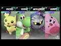 Super Smash Bros Ultimate Amiibo Fights – Request #15651 Pichu vs Yoshi vs Meta Knight vs Kirby