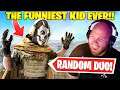THE FUNNIEST KID IN WARZONE! RANDOM DUOS!