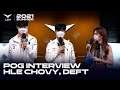 Chovy, Deft 인터뷰 | 한화생명 vs. 농심 | 07.04 | 2021 LCK 서머 스플릿