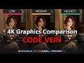 CODE VEIN Graphics Comparison, (o)(o) included - Highest VS Medium VS Low | PC | 4K UHD