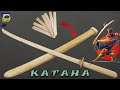 DIY - 🗡️ How to make KATANA from ice cream sticks with your own hands. Ice cream stick weapon.