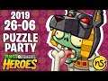 Fiesta de Puzzles (26/06/19) | PvZ Heroes | Reto Diario