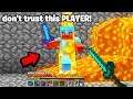 FINDING a Minecraft SCAMMER in the wilderness & TRAPPING them!