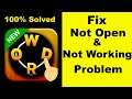 Fix "Word Connect" App Not Working / Word Connect Not Opening Problem Solved
