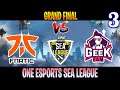 Fnatic vs Geek Fam Game 3 | Bo5 | Grand Final One Esports SEA League | DOTA 2 LIVE