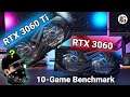 GeForce RTX 3060 Ti vs RTX 3060 | 10-Game Comparison, Ft. GALAX EX Graphics Card