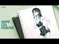 How to draw Female Body | Manga Style | sketching | anime character | ep-296