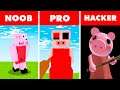 Noob vs. Pro vs. Hacker : PEPPA PIG HORROR! In Minecraft Animation