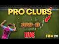 🔴  SIM1's Live Stream: FIFA 20 Pro Clubs with Subscribers Road To 100-0!!