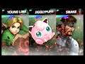 Super Smash Bros Ultimate Amiibo Fights – Request #20000!!! Young Link vs Jigglypuff vs Snake