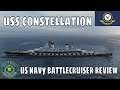 US Battlecruiser USS Constellation World of Warships Wows Review Guide