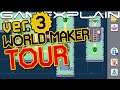 World Maker Tour in Super Mario Maker 2 - All Styles & Map Pieces!