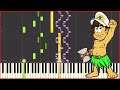 Boss Battle - Super Adventure Island 2 (SNES) [Piano Tutorial] Synthesia MIDI ♫ 高橋名人の大冒険島Ⅱ ピアノ BGM
