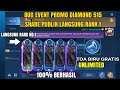 BUG 999 KODE SHARE EVENT PROMO DIAMOND 515 CARNAVAL PARTY SHARE TO CHAT GLOBAL MOBILE LEGENDS