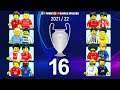 Champions League 2021/22 - Round of 16 | All 16 Qualified Teams in Lego Football Film Animation