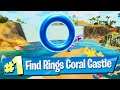 Collect Floating Rings at Coral Castle Location - Fortnite
