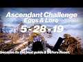 Destiny 2 - ascendant challenge | May 28 2019 | Eggs & Lore
