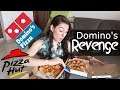DOMINOS VS PIZZA HUT REMATCH | INDIAN FOOD FOREIGNER REACTION | TRAVEL VLOG IV