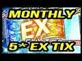 [FFBE] Monthly 5* EX ticket, Good Luck