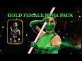 Gold Female Ninja Pack! Mortal Kombat Mobile!