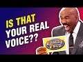 Steve Harvey CRACKED UP hearing these voices on Family Feud!