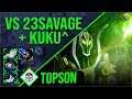 Topson - Rubick | vs 23savage + Kuku^ | Dota 2 Pro Players Gameplay | Spotnet Dota 2