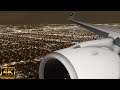 Flight Simulator 2020 | *MAX GRAPHICS* Finnair WING VIEW A350-900 NIGHT Landing in Los Angeles | 4K