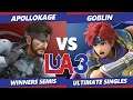LEVELUP Arena 3 Winners Semis - ApolloKage (Snake) Vs. Goblin (Roy) SSBU Ultimate Tournament
