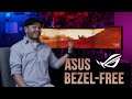 The ASUS Bezel-Free Kit hides the seams in your triple monitor setup