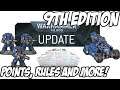 Warhammer 40k 9th Edition Update! FAQ’s & Errata’s: Points changes, rules updates and more!