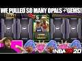 WE PULLED SO MANY GALAXY OPALS AND GEMS WITH THE NEW SUPER PACKS IN NBA 2K20 MYTEAM PACK OPENING
